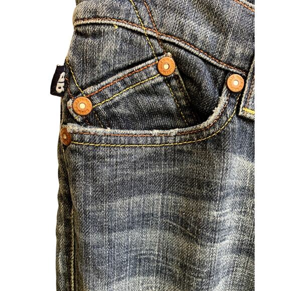 Rock & Republic Jeans Women Size 27 32x33 Blue Low Rise Wide Bottom Medium Wash - Picture 5 of 16